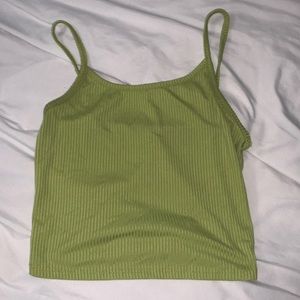 Green Spaghetti Strap Top